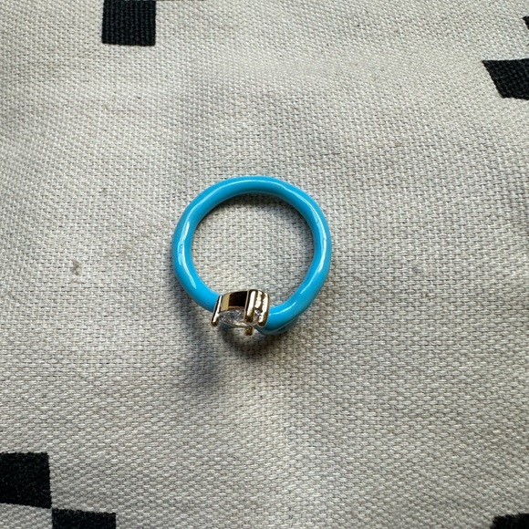 🩵 Light Blue Baby Tendril Vine Enamel Ring 🩵 - Picture 8 of 11